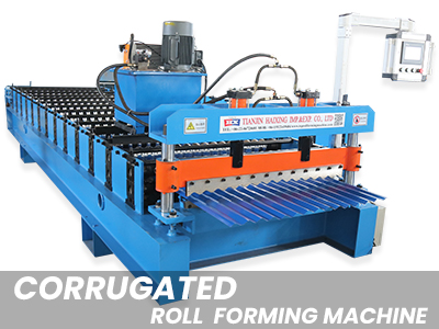 Corrugated roll forming machine