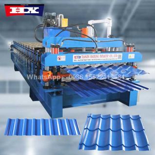 Dwuwarstwowa linia do profilowania blachy trapezowej t18+blachodachówki 1100