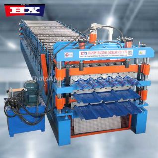 Three layer panel roll forming machine