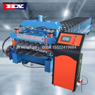 Double layer roof making machine Trapezoidal panel and Glazed tile