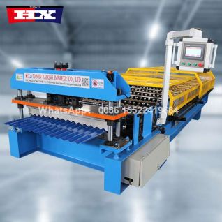 Corrugated iron making machine