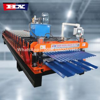 Máquina acanaladora de lamina para techos de doble capa